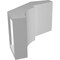 Ekena Millwork 5-in. W x 8-in. D x 8-in. H Monterey Architectural Grade PVC Knee Brace BRCP05X08X08MON - alternate 3